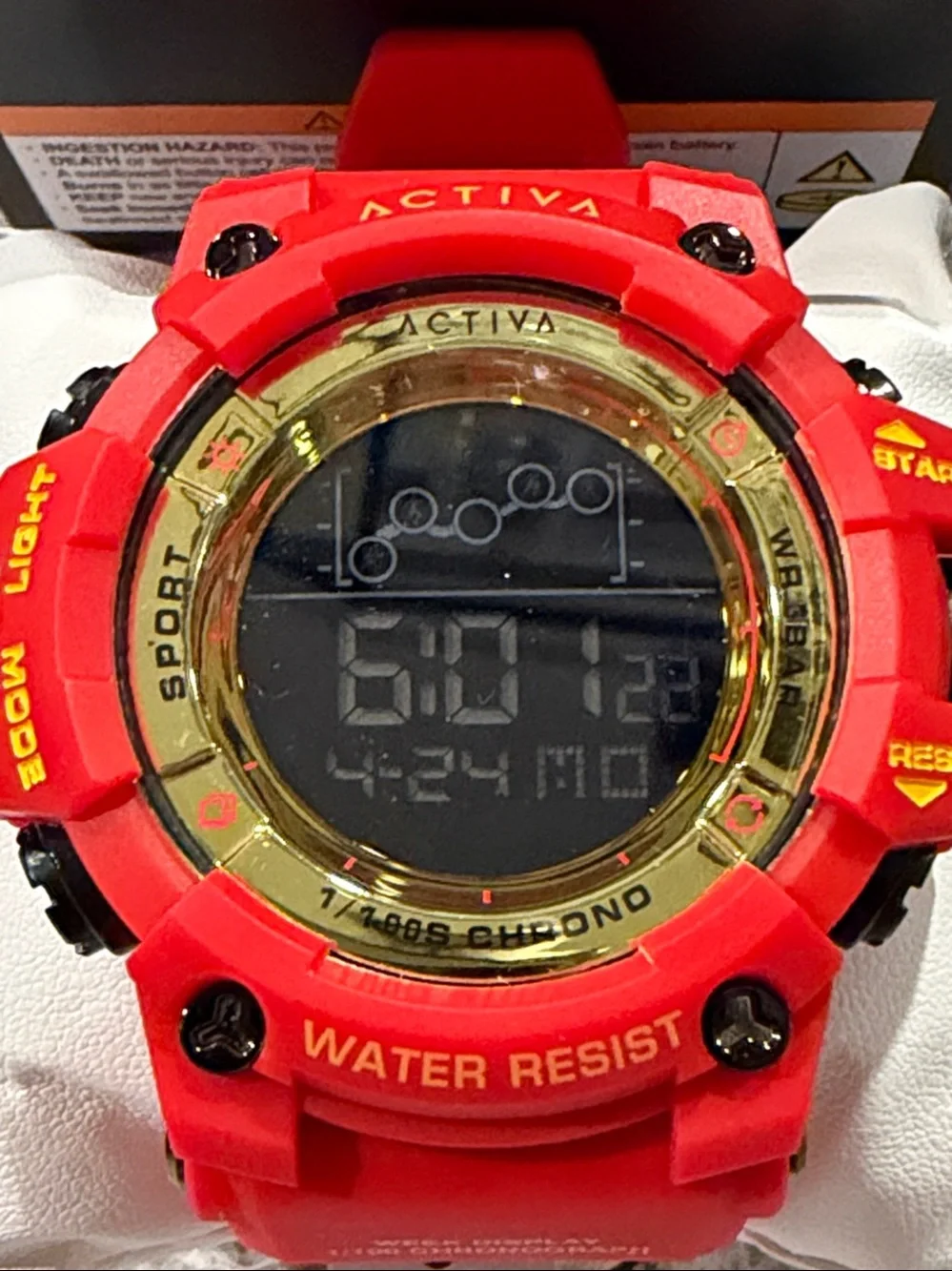 Activa X Invicta Digital Summit Unisex Watch 50mm Red ACW8082-015 New w/Box